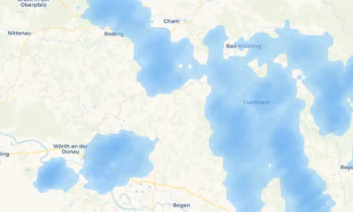 Regenradar Vorschaubild - Aktuelle Niederschläge in Ichenberg und Umgebung