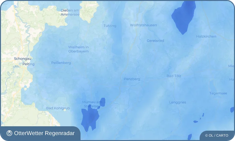 Wetter-Widget-Vorschau mit Vorhersagedaten für Iffeldorf
