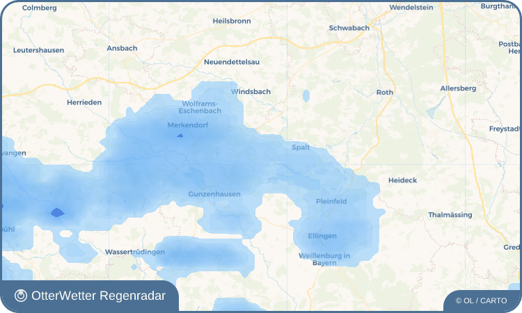 OtterWetter Regenradar-Widget Igelsbach