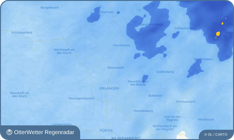 Wetter-Widget-Vorschau mit Vorhersagedaten für Igelsdorf
