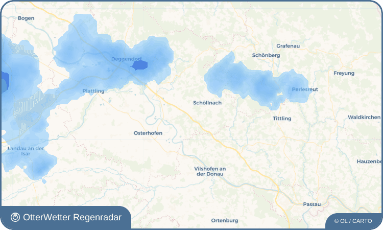 OtterWetter Regenradar-Widget Iggensbach