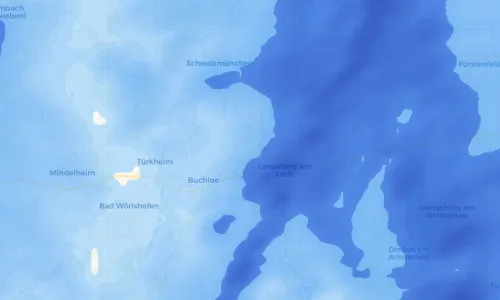 Regenradar Vorschaubild - Aktuelle Niederschläge in Igling und Umgebung