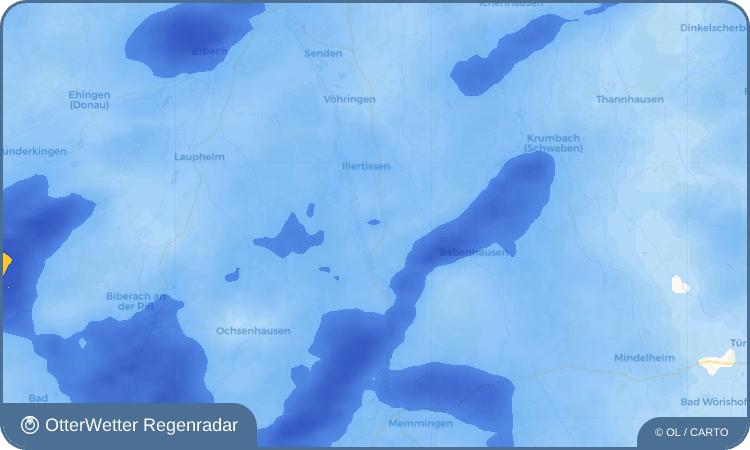 Wetter-Widget-Vorschau mit Vorhersagedaten für Illereichen