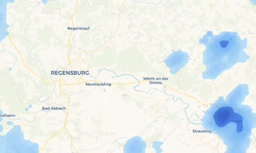 Regenradar Vorschaubild - Aktuelle Niederschläge in Illkofen und Umgebung