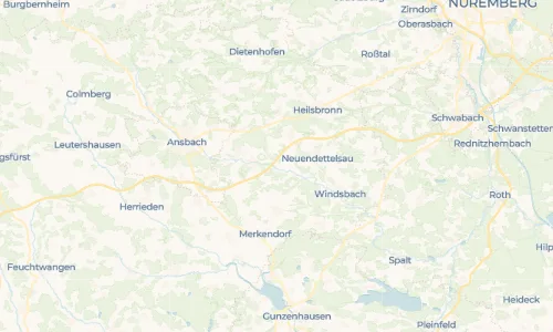 Regenradar Vorschaubild - Aktuelle Niederschläge in Immeldorf und Umgebung