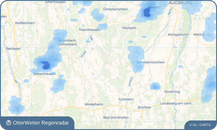 OtterWetter Regenradar-Widget Immelstetten