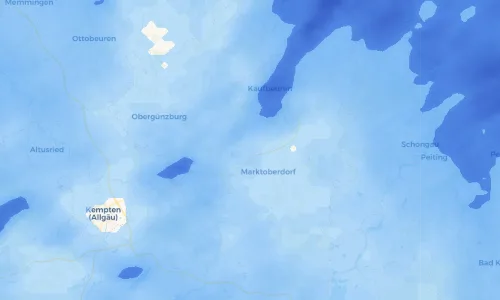Regenradar Vorschaubild - Aktuelle Niederschläge in Immenhofen und Umgebung