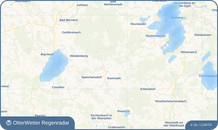 OtterWetter Regenradar-Widget Immenreuth