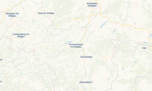 Regenradar Vorschaubild - Aktuelle Niederschläge in Immenstadt im Allgäu und Umgebung