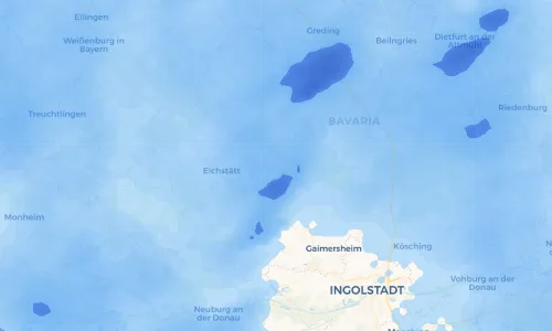 Regenradar Vorschaubild - Aktuelle Niederschläge in Inching und Umgebung