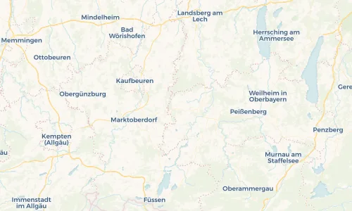 Regenradar Vorschaubild - Aktuelle Niederschläge in Ingenried und Umgebung