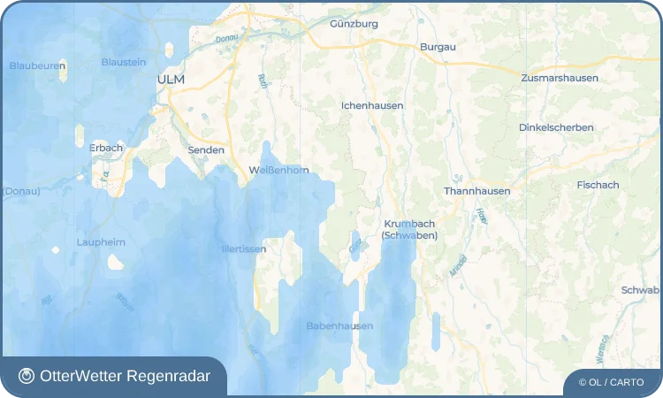 Wetter-Widget-Vorschau mit Vorhersagedaten für Ingstetten