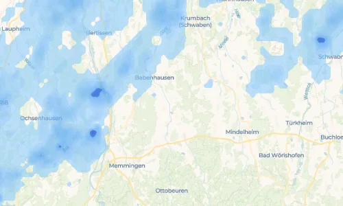 Regenradar Vorschaubild - Aktuelle Niederschläge in Inneberg und Umgebung