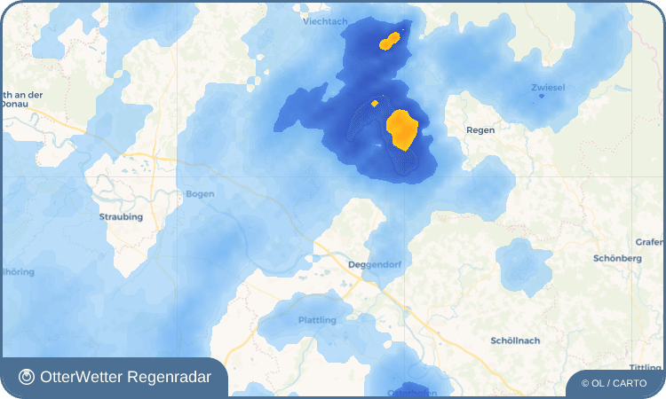 Widget-Vorschau für Innenstetten Wetter-Widget-Vorschau mit Vorhersagedaten für Innenstetten