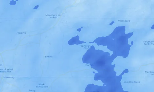 Regenradar Vorschaubild - Aktuelle Niederschläge in Inning am Holz und Umgebung
