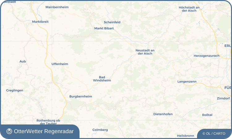 OtterWetter Regenradar-Widget Ipsheim