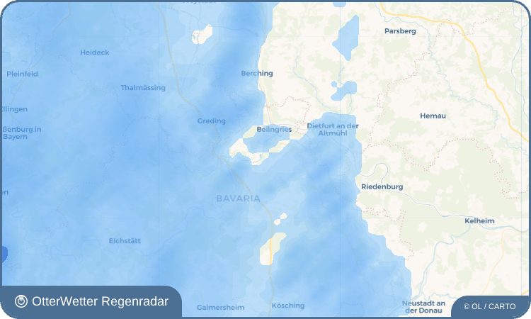OtterWetter Regenradar-Widget Irfersdorf