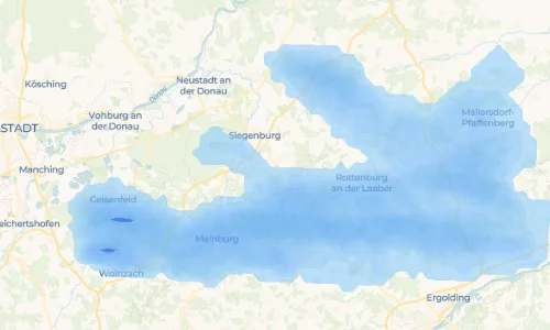 Regenradar Vorschaubild - Aktuelle Niederschläge in Irlach und Umgebung