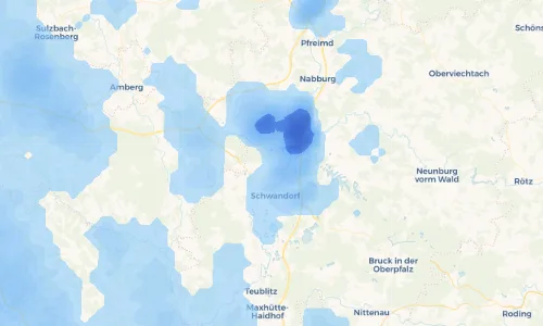 Regenradar Vorschaubild - Aktuelle Niederschläge in Irlaching und Umgebung