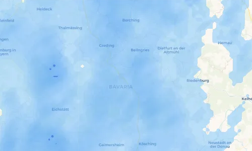 Regenradar Vorschaubild - Aktuelle Niederschläge in Irlahüll und Umgebung
