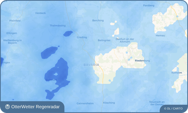 OtterWetter Regenradar-Widget Irlahüll