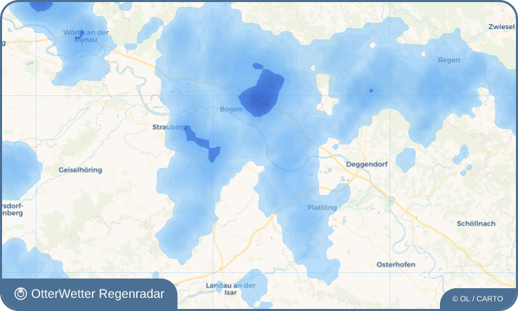 Widget-Vorschau für Irlbach an der Donau Wetter-Widget-Vorschau mit Vorhersagedaten für Irlbach an der Donau