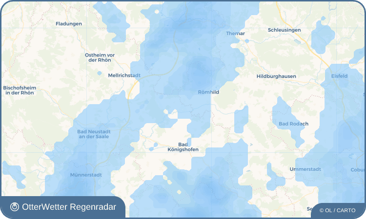 OtterWetter Regenradar-Widget Irmelshausen
