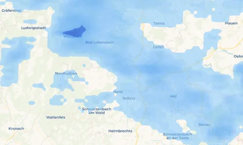 Regenradar Vorschaubild - Aktuelle Niederschläge in Issigau und Umgebung