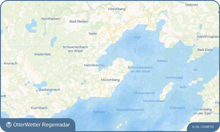 OtterWetter Regenradar-Widget Jehsen