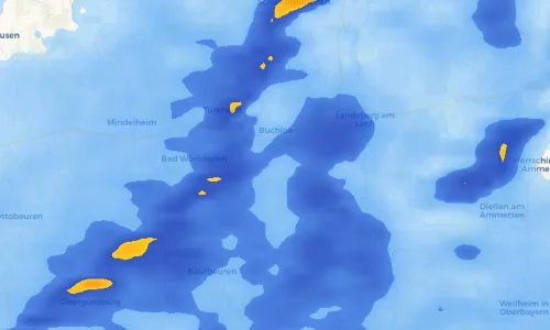Regenradar Vorschaubild - Aktuelle Niederschläge in Jengen und Umgebung
