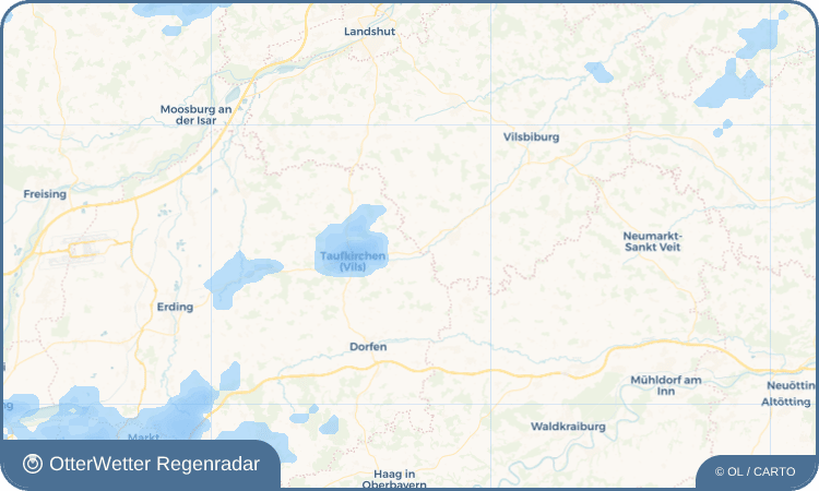 Widget-Vorschau für Jettenstetten Wetter-Widget-Vorschau mit Vorhersagedaten für Jettenstetten