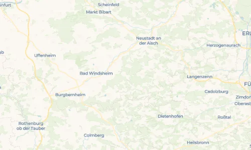 Regenradar Jobstgreuth: aktuelle Niederschläge in Jobstgreuth und Umgebung, Stand 20. Oktober 2026 um 1:55 Uhr