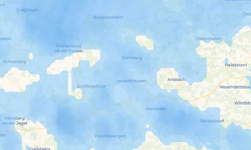 Regenradar Jochsberg: aktuelle Niederschläge in Jochsberg und Umgebung, Stand 20. Oktober 2026 um 12:35 Uhr