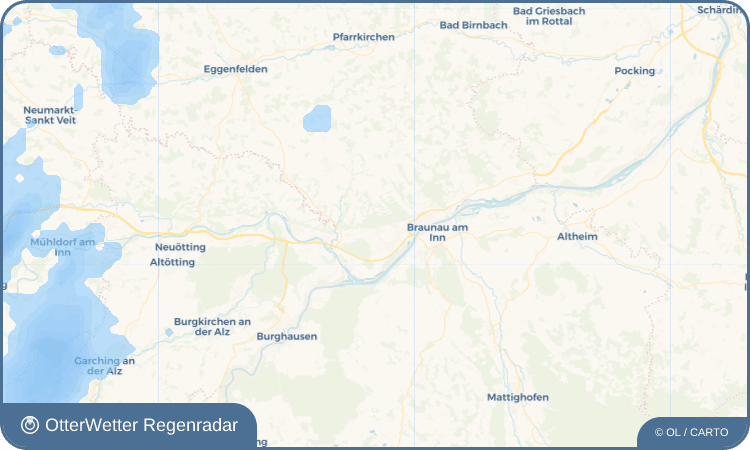 Wetter-Widget-Vorschau mit Vorhersagedaten für Julbach