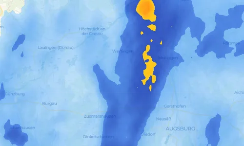 Regenradar Vorschaubild - Aktuelle Niederschläge in Kaag und Umgebung