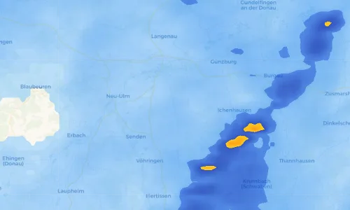 Regenradar Vorschaubild - Aktuelle Niederschläge in Kadeltshofen und Umgebung