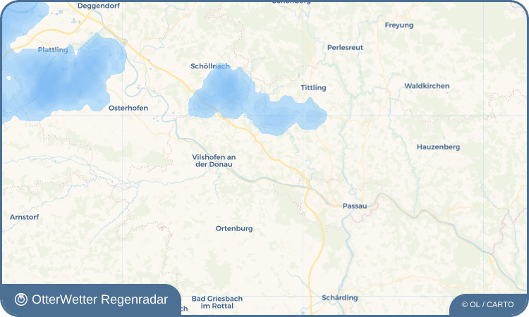 OtterWetter Regenradar-Widget Kading
