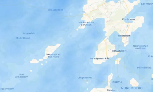 Regenradar Vorschaubild - Aktuelle Niederschläge in Kästel und Umgebung