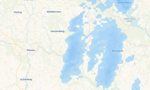 Regenradar Vorschaubild - Aktuelle Niederschläge in Kailing und Umgebung