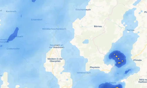 Regenradar Vorschaubild - Aktuelle Niederschläge in Kalmreuth und Umgebung