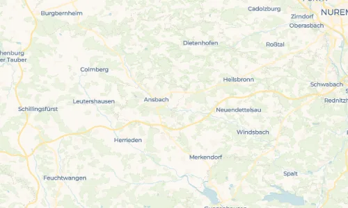 Regenradar Vorschaubild - Aktuelle Niederschläge in Kaltengreuth und Umgebung