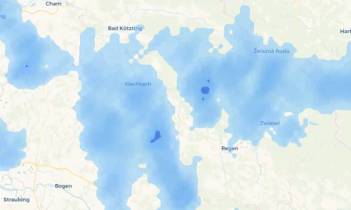 Regenradar Vorschaubild - Aktuelle Niederschläge in Kammersdorf und Umgebung