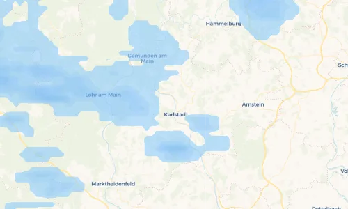 Regenradar-Vorschau: aktuelle Niederschläge in Karlburg und Umgebung