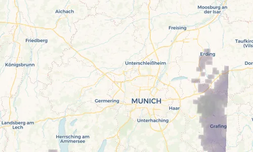 Regenradar Vorschaubild - Aktuelle Niederschläge in Karlsfeld und Umgebung