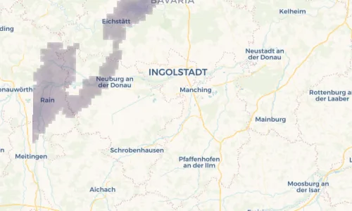 Regenradar Vorschaubild - Aktuelle Niederschläge in Karlskron und Umgebung