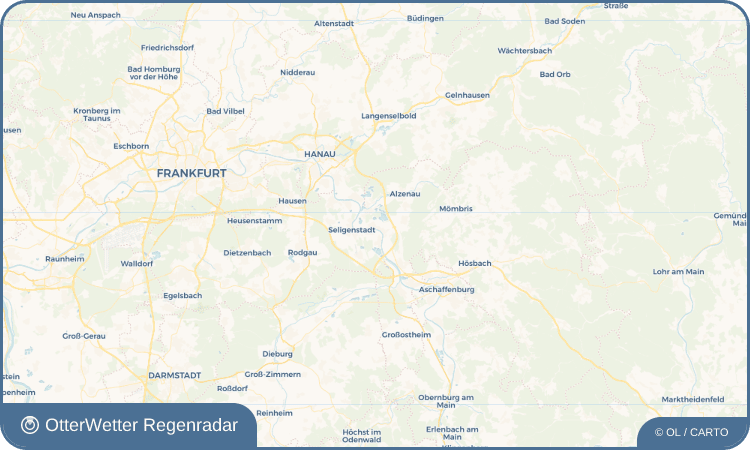 OtterWetter Regenradar-Widget Karlstein am Main