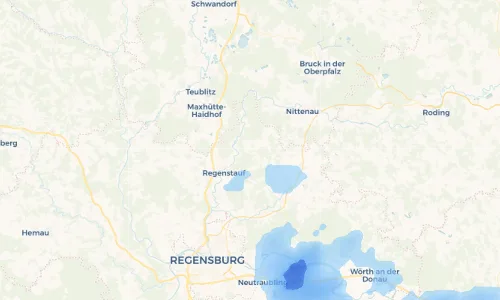 Regenradar Vorschaubild - Aktuelle Niederschläge in Karlstein und Umgebung