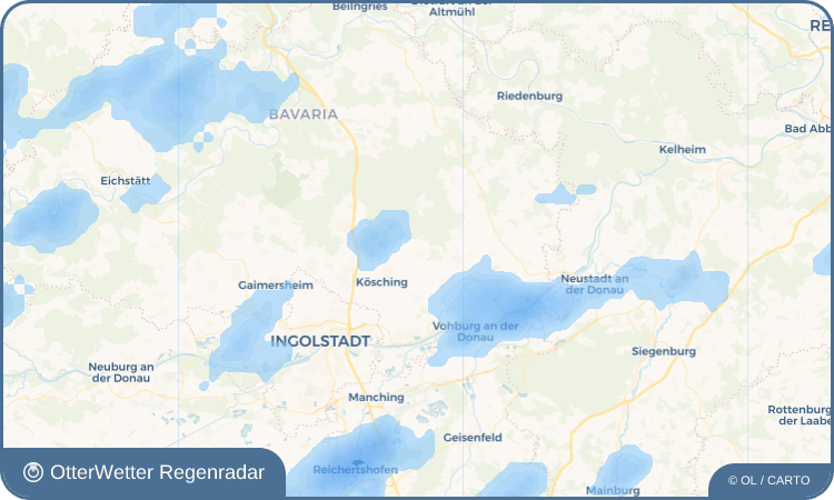 OtterWetter Regenradar-Widget Kasing