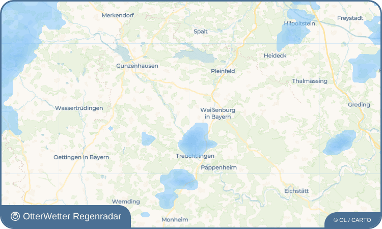 OtterWetter Regenradar-Widget Kattenhochstatt