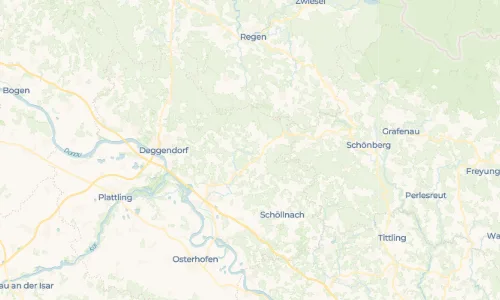 Regenradar Kaußing: aktuelle Niederschläge in Kaußing und Umgebung, Stand 17. Oktober 2026 um 13:35 Uhr